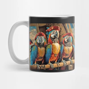 Macaw Parrot Pirates Mug Mug